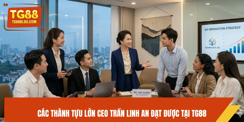 CEO Trần Linh An - Hành Trình Xây Dựng Đế Chế Giải Trí TG88 6 Các thành tựu lớn CEO Trần Linh An đạt được tại TG88